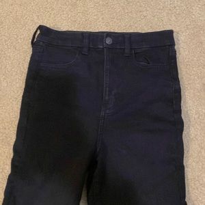 American Eagle curvy highest rise Jegging in black